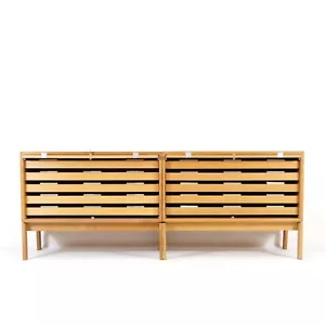 1 of 2 Retro Vintage Danish Oak Office Filing Cabinet Sideboard Mid Century 70s - Picture 1 of 1