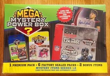 MEGA Mystery Power Box NFL Football 2023 NEW sealed MJ Holdings exclusive