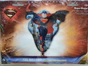 GIANT Superman Man Of Steel Supershape 78 CM Foil Helium Balloon SPECIAL OFFER*  - Picture 1 of 5