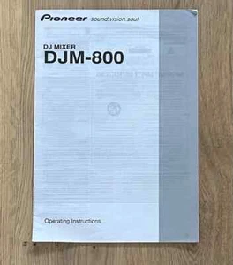 Pioneer DJM 800 Operating Instructions Manuel - Picture 1 of 1