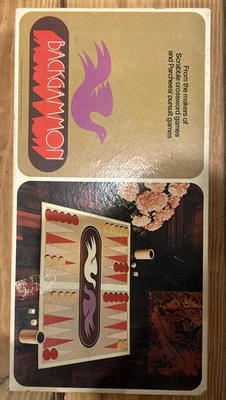 BACKGAMMON Board game SELRIGHT 1975 VINTAGE Wooden Pieces Dice - Image 1 of 4