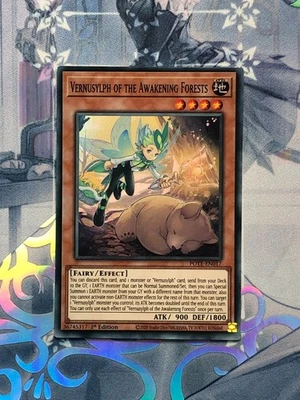 pote-en017 Vernusylph of the Awakening Forests 1st Ed NM Super Rare YuGiOh TCG - Image 1 of 2