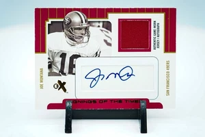 2004 Joe Montana Auto Autograph EX /25 Gold Signings of the Times Patch #16 Game - Picture 1 of 6