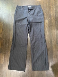 Calvin Klein Dress Pants Womens Size 8 RN#54163 Gray Pin Stripe Polyester Pants - Picture 1 of 7
