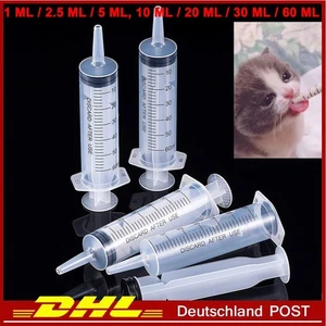 1-50stk Keine Nadel Einmalspritzen 1ml 5ml 10ml 20ml 30ml 60ml Einwegspritze DHL - Bild 1 von 30