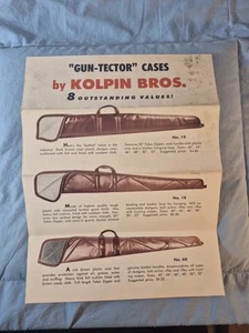 Vintage  GUN-TECTOR RIFLE CASE B KOLPIN BROS Advertising Brochure - Picture 1 of 2