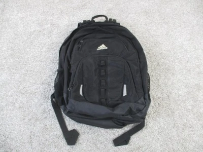 adidas Black Backpack Laptop School Travel Multiple Compartments Mesh Pockets - Image 1 of 4