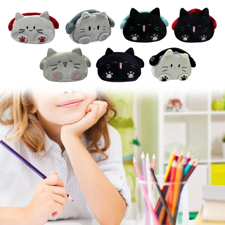 Cat Pencil Case Pouch Stationery Organizer Pen Bag - Image 1 of 1