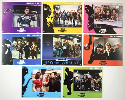 MYSTERY MEN Orig Compl SETof8 14x11 Movie Lobby Cards 1999 BEN STILLER, FORLANI - Image 1 of 4