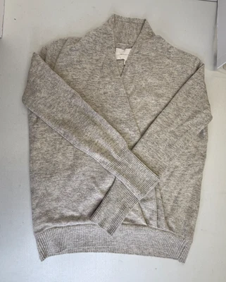 Suéter Brochu Walker Mujer Lana Cachemira Manga Larga Cuello en V Gris Talla XS Foto 1 de 4