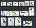 MALAWI 1968 BIRDS MNH Set to £2 14 Stamps cat £83