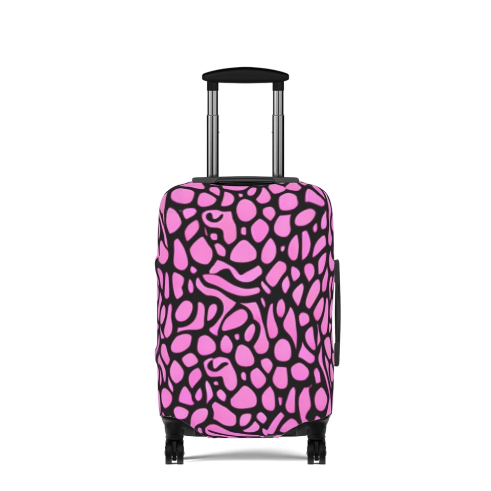 Funda Equipaje Colorida, Accesorio de Viaje, Maleta, Patrón Digital Rosa Leopardo Foto 1 de 1