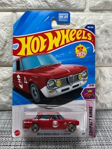 Hot Wheels Compact Kings 7/10 Alfa Romeo Giulia Ti Super 195/250 2025 Red - Picture 1 of 4