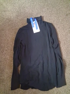 Kit + Ace Talla 6 Mujer Cuello Alto Top Negro Tecnología Cachemira Dobladillo Crudo Elástico LS Foto 1 de 4