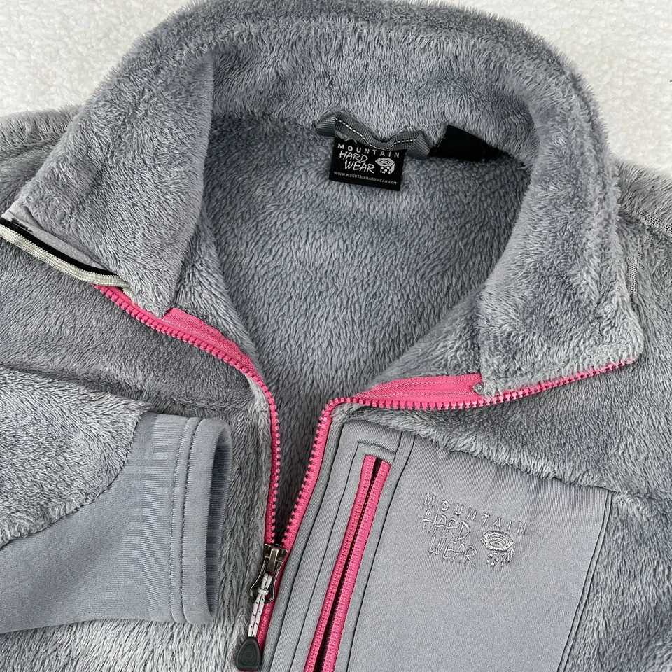 MOUNTAIN HARDWEAR Chaqueta Difusa Mujer M Gris Rosa Polartec Mono Abrigo Suave Foto 1 de 4