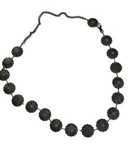 Y2K Antik Gold Blume Concho Kette Gürtel - Bild 1 von 5