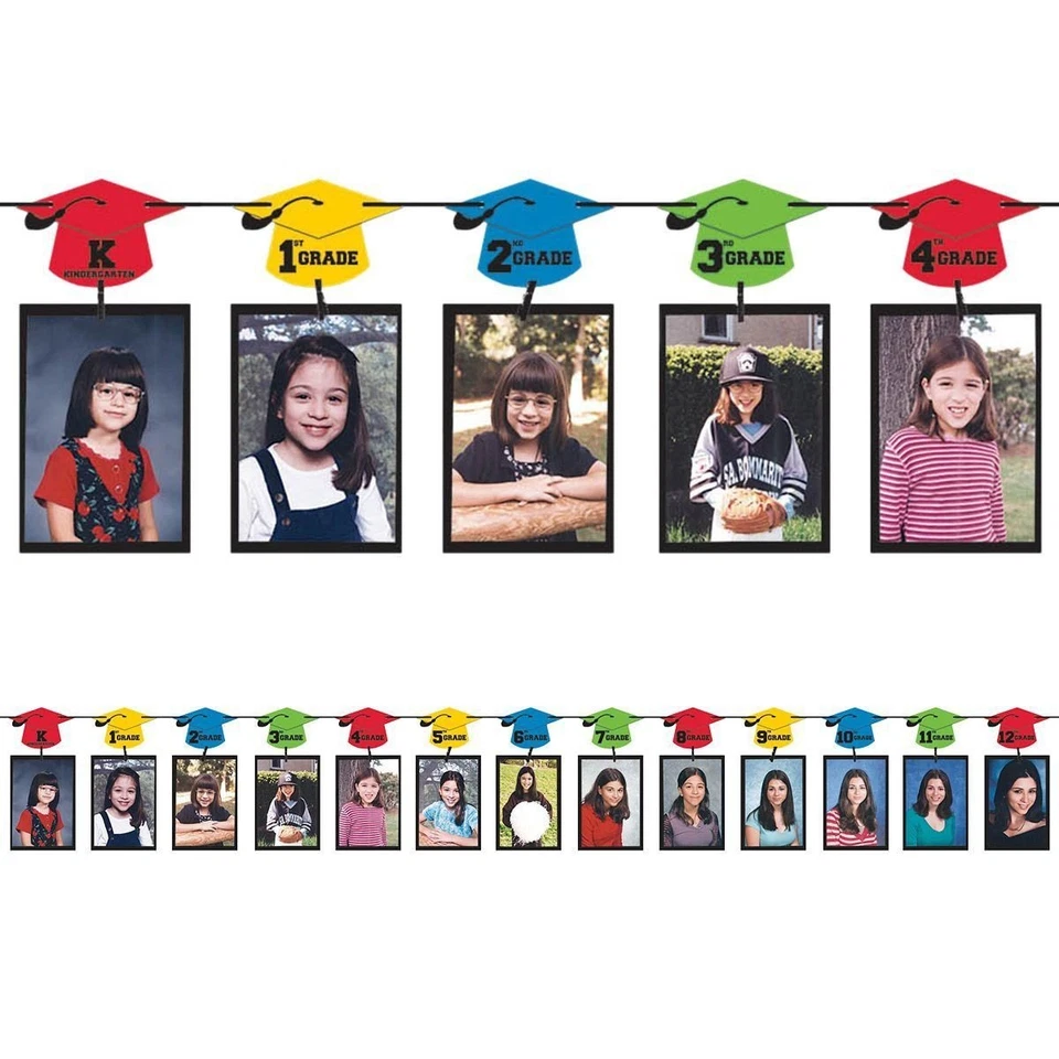 Graduation Photo 12ft. Garland Decoration - Image 1 of 1
