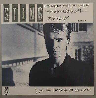 Sting – If You Love Somebody Set Them Free / Another Day 1985 Japan 7" AMP-220 - Image 1 of 4