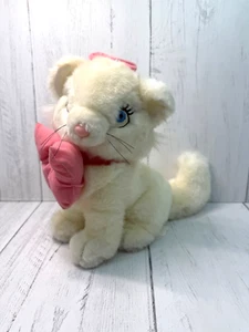 Disney Store Marie Aristocats Peluche Vintage Arco Rosa 9 Peluche Gato Blanco - Imagen 1 de 12
