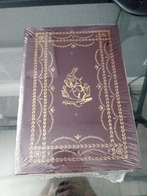 SEALED Alice's Adventures in Wonderland Carroll - Easton Press ~ Leather Bound Foto 1 de 4