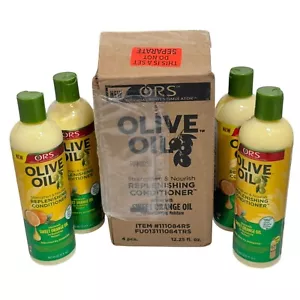 Lot 4 ORS Olive Oil Strengthen Nourish Replenishing Conditioner Sweet Orange Oil - Picture 1 of 3
