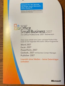 Microsoft Office 2007 Small Business Vollversion / Dauerlizenz - Top!!! - Bild 1 von 2