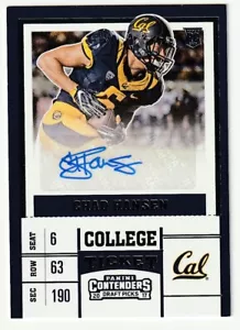 2017 Panini Contenders Chad Hansen California Golden Bears Autograph Auto Card - Picture 1 of 1