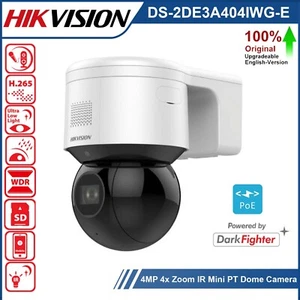 Hikvision 4MP DarkFighter 4xZoom PTZ IP Kamera Audio Alarm PoE DS-2DE3A404IWG-E - Picture 1 of 11