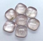 Rose Quartz Cushion Flat Back AAA Natural Loose Gemstone For Making All Jewelry