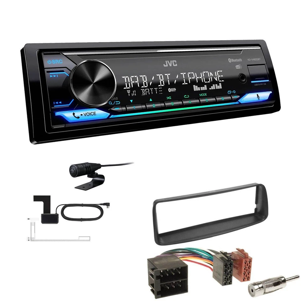 JVC Digital 1-DIN Autoradio DAB+ Bluetooth für Peugeot 207 2006-2009 - Bild 1 von 4