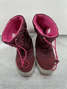 Pink Croc Snow Boots Rain Size 5W Girls Kids