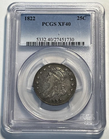 1822 Capped Bust Quarter PCGS XF 40 Cover