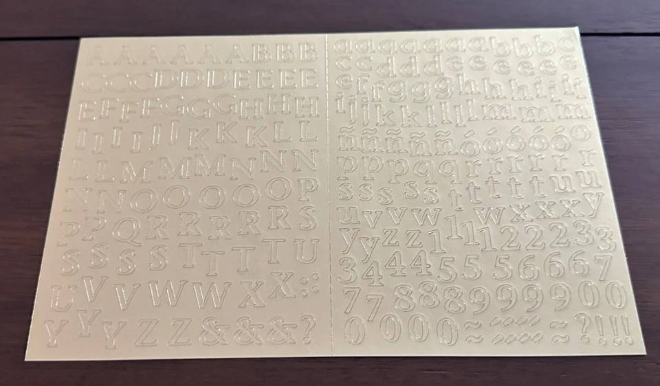 De colección Creative Memories MINI ABC / 123 hojas de pegatinas ~ muchos colores ~ NLA ~ U Pick Foto 1 de 1