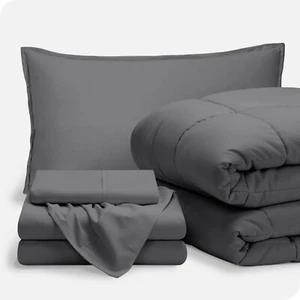 Twin XL 5-Piece Bed-in-a-Bag, Twin XL Comforter and Sheet Set with Sham - Picture 1 of 108