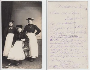 Teisendorf b. Petting n. Bad Reichenhall, Mädchen in Bayern Tracht  Foto 1913 - Picture 1 of 1