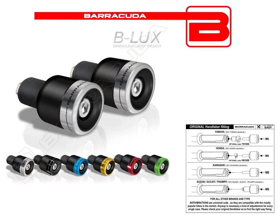 BARRACUDA CONTRAPPESI ERGAL B-LUX UNIVERSALI per HONDA SFX 50 - SH 50/100 - Immagine 1 di 1