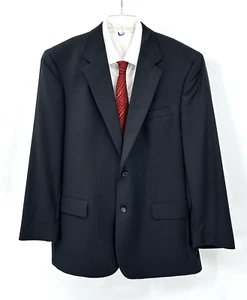 JOS A BANK SIGNATURE COLLECTION 2 Teiler Anzug Stretch Wolle Nadelstreifen Blau 44R - Bild 1 von 12