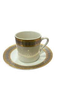 San Marco By Royal Gallery Flat Demitasse Cup & Saucer Set - Picture 1 of 2