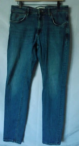 Pantalones de mezclilla para hombre Colins 041 DANNY 34x32 azul cintura baja pierna estrecha - Imagen 1 de 12