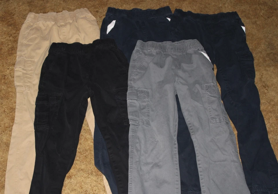 Lote de 5 pantalones cargo The Children's Place para niños talla 14 Foto 1 de 1