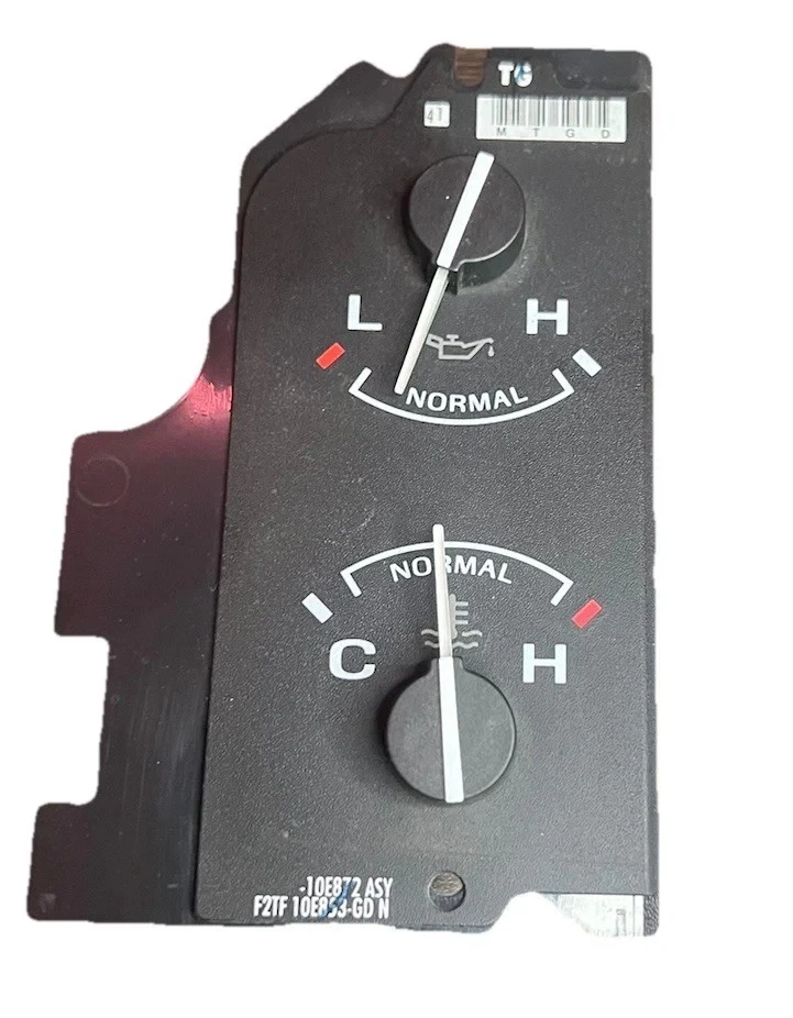 1992-1996 FORD F150 Instrument Cluster Oil & Temp Gauge # F2TF-10E853-GD N - Image 1 of 4