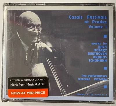 PABLO CASALS Festivals at Prades Vol 1 Horszowski Menuhin Vegh Serkin NEW 4 x CD — 第 1/3 张图片
