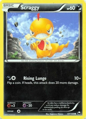 Scraggy 67/108 Dark Explorers Common - LP - Image 1 of 2