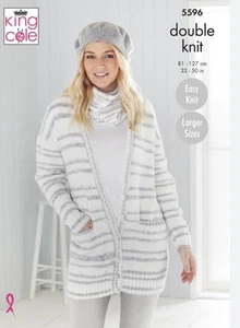 Cárdigan King Cole y patrón de tejido Snood - doble tejido - 5596 - Imagen 1 de 3