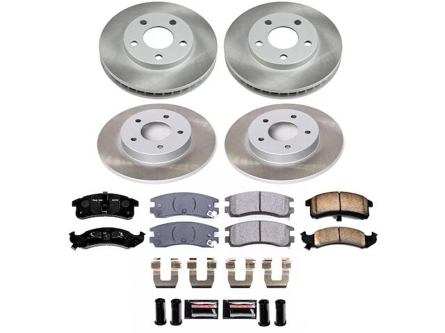 Kit de pastillas de freno delanteras y traseras y rotor para Oldsmobile Aurora 1995-1996 BQ997NH Foto 1 de 1