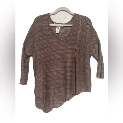 Democracy Mauve Brown Asymmetrical Sweater - Image 1 of 4