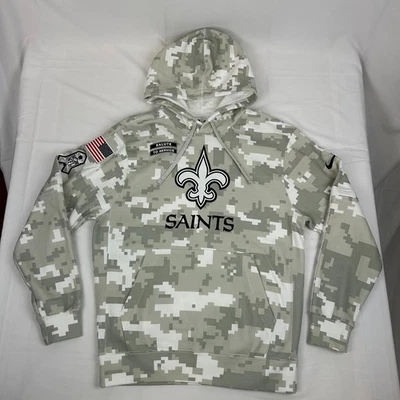 *NEW* NFL New Orleans Saints Nike Salute to Service Hoodie Sweatshirt Men Small - Image 1 of 4