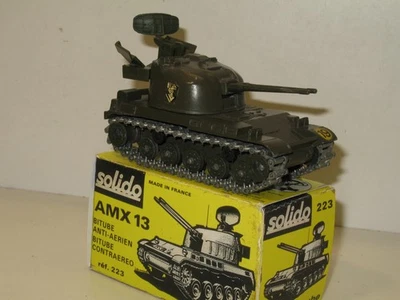 SOLIDO, Carro Armato AMX 13 Bitube Antiaereo Militare Modello 75' - Immagine 1 di 4