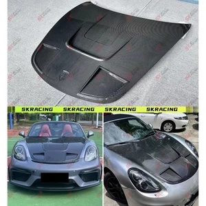 Cubierta del panel del capó delantero del motor de carbono seco para Porsche 718 981 982 Boxster Cayman - Imagen 1 de 23