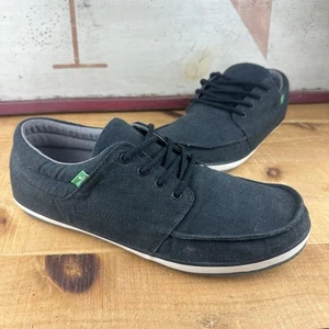 Sanuk Men's TKO Brindle Charcoal Tennis Low Top Lace Up Sneakers 1089815 Size 12 - Picture 1 of 9